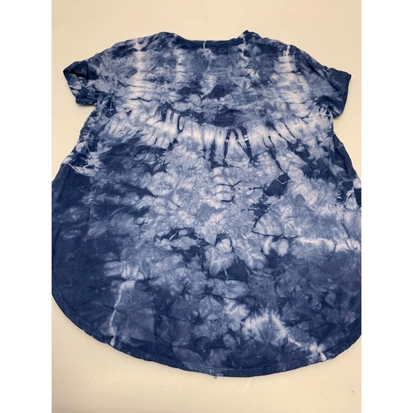Bell Dahl Blouse Short Sleeve Blue S Women's  A18 - Picture 2 of 6
